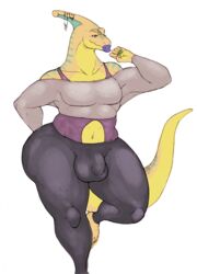 ass balls chubby dinosaur femboy girly lips lizard male muscles nails package penis repressed reptile scalie solo spandex thick thighs trap voluptuous