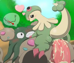 1boy 1girls anthro black_eyes breloom color erection eyes female garbodor interspecies male mouth nudity open_eyes open_mouth penis penis_in_vagina pokemon sex smooth_penis straight toony vaginal_penetration vulva