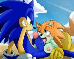 adventures_of_sonic_the_hedgehog anthro color day dic_entertainment female fur furry hedgehog interspecies male merna_the_merhog nude outdoors paizuri penis sega sky sonic_(series) sonic_team sonic_the_hedgehog sonic_the_hedgehog_(series) sssonic2 straight tagme