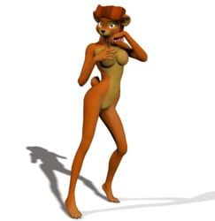 anthro bear disney female female_only fur furry mammal nipples pussy rebecca_cunningham solo tagme talespin transparent_background unrealfox