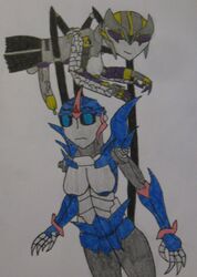 airachnid arcee arcee_(prime) futanari intersex kingcobaltknight transformers transformers_prime
