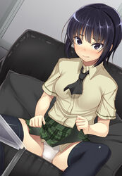 black_hair boku_wa_tomodachi_ga_sukunai panties pointy_chin short_hair tagme yozora_mikazuki