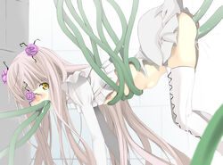 anal female green_tentacles kirakishou rape rozen_maiden solo tear tentacle vaginal_penetration yellow_eyes