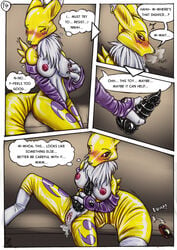 breasts clothes color comic cosplay digimon digimon_(cosplay) english_text female female_only renamon renamon_(cosplay) s0lar1x text