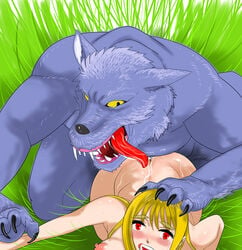 blush chamber580 dragon_quest large_breasts monster rikanto tagme werewolf