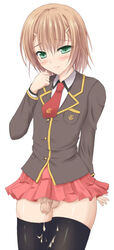 baka_to_test_to_shoukanjuu blush cum kinoshita_hideyoshi male_only penis testicles