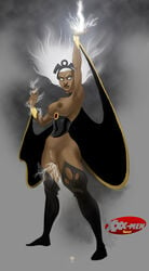 1girls dark-skinned_female dark_skin female jbghoul marvel marvel_comics ororo_munroe solo storm_(x-men) tiara white_hair x-men