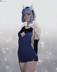 blue_eyes blue_hair bob_cut ear female_only fire_emblem fully_clothed girly ice meemo.psd nifl_(fire_emblem) patreon request short_hair standing undress_character undressing