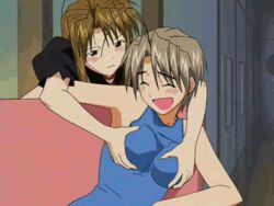 animated blush brown_hair disguise groping konno_mitsune love_hina love_hina_again narusegawa_naru urashima_kanako