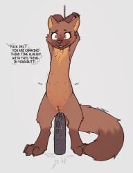 amber_eyes anal anal_orgasm anal_sex blush bodily_fluids bound brown_body cheek_tuft drooling ejaculation electric_toothbrush facial_tuft female feral fluffy fluffy_tail genital_fluids genitals hands-free hands_above_head hi_res looking_pleasured multi_nipple nipples object_in_ass offscreen_character offscreen_dominant orgasm penetration saliva sex_toy sex_toy_in_ass sex_toy_insertion slowderpyguy solo tail tuft vaginal_fluids vibrator vibrator_in_ass vulva