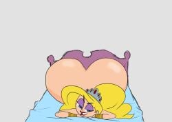 big_ass blonde_hair booty_clap clapping_ass clapping_cheeks eris_(billy_and_mandy) gap_teeth goddess smirking_at_viewer tooth_gap