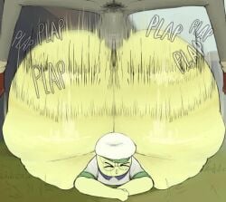 1_anothercat anothercat big_ass crying_while_penetrated crying_with_eyes_closed jiggling_ass peak_(videogame) plap scout_(peak)