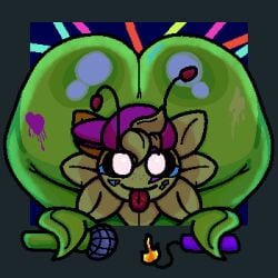 1girls 2025 adorable adorable_face ass big_ass big_butt black_background blue_background bottom_heavy bubble_ass bubble_butt cute_face dynamite edited ekumeart fat_ass fat_butt female female_focus female_only fog foggy gigantic_ass huge_ass large_ass looking_at_viewer microphone party plant plants_vs_zombies plants_vs_zombies:_heroes solar_flare_(pvz) solo solo_focus sunflower_(pvz) thick_ass thick_thighs tongue tongue_out wide_hips