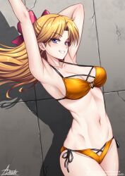 1girls adsouto adult_swim alluring athletic_female big_breasts bikini bishoujo_senshi_sailor_moon bishoujo_senshi_sailor_moon_r bishoujo_senshi_sailor_moon_r_the_movie bishoujo_senshi_sailor_moon_s_the_movie bishoujo_senshi_sailor_moon_supers bishoujo_senshi_sailor_moon_supers_the_movie blonde_hair blue_eyes cleavage fit_female minako_aino pin_up posing sailor_venus toei_animation toonami