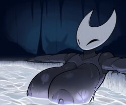 1girls 2_horns alternate_body_type alternate_breast_size arthropod artist_name big_ass big_breasts big_butt black_body black_skin breasts bubble_ass bubble_butt bug bug_girl female female_only hollow_knight hollow_knight:_silksong hornet_(hollow_knight) large_ass large_breasts large_butt silksong solo solo_female team_cherry