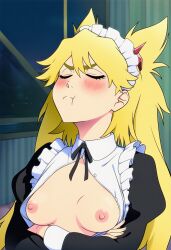 1girls 2d ai_assisted ai_generated anime anime_style areolae bare_breasts bleach breasts breasts_exposed breasts_focus breasts_out breasts_out_of_clothes burn_the_witch execro female flashing_breasts hi_res highres maid_headdress maid_outfit maid_uniform male_pov naked_breasts ninny_spangcole nipples no_bra novelai open_clothes pink_nipples pov presenting_breasts revealing_breasts solo solo_female solo_focus standing uncensored upper_body