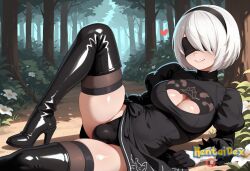 yorha 2b from nier: automata by hentaidex