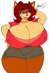 2d 2d_(artwork) 2d_artwork akatsukishiranui-fox big_breasts blue_eyes blue_eyes_female blue_eyeshadow breasts breasts_bigger_than_head canine digital_drawing_(artwork) digital_media_(artwork) dog_ears dog_girl eyelashes eyeshadow finnish finnish_girl hips hips_wider_than_shoulders large_breasts mama_maria milf red_hair red_hair_female red_lips short_hair short_hair_female thick_thighs thighs thighs_bigger_than_head two_tone_body two_tone_fur wide_hips zhengfox