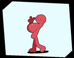 animated big_breasts breasts guiltyminimal minimalist pink_skin simple_background stick_figure stickman superiorfox twitter_username