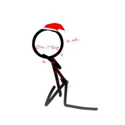 alan_becker buttplug buttplug_in_ass buttplug_insertion disappointed disappointed_look santa_hat sex_toy sex_toy_in_ass sex_toy_insertion stickman the_chosen_one_(animator_vs_animation)