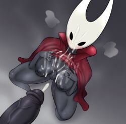 2025 after_orgasm ambiguous_species anthro anthro_on_anthro arthropod big_breasts big_penis black_body black_exoskeleton black_eyes black_glans black_nipples black_penis blush bodily_fluids breasts bukkake cloak clothing cum cum_between_breasts cum_drip cum_on_breasts cum_on_chest cum_on_face cum_on_penis disembodied_penis dripping duo erection exoskeleton female genital_fluids genitals glans grey_body grey_exoskeleton hand_on_breast hewa hi_res hollow_knight hollow_knight_(franchise) horn hornet_(hollow_knight) humanoid_genitalia humanoid_penis male male/female nipples no_pupils penis raised_cloak red_cloak red_clothing team_cherry thick_thighs vein veiny_penis vessel_(species) vulva white_body white_exoskeleton white_horn
