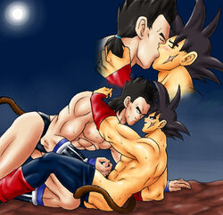 2boys bardock dragon_ball dragon_ball_z gay male male_only toma toma_(dragon_ball) yaoi