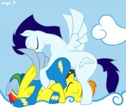 blue_fur equine friendship_is_magic my_little_pony pegasus rainbow_dash_(mlp) smooth_skin soarin soarin_(mlp) spitfire spitfire_(mlp) wonderbolts_(mlp)