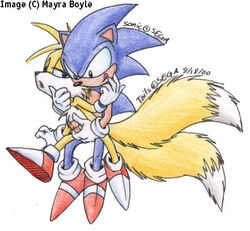 2000 fur furry furry_only furry_tail hedgehog male mayra_boyle multiple_males multiple_tails sonic_(series) sonic_the_hedgehog tagme tail tails yaoi