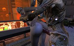 3d female hscene husk_(mass_effect) liara_t'soni male mass_effect penis