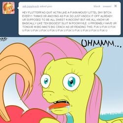 applejack_(mlp) big_macintosh_(mlp) earth_pony equine fluttershy_(mlp) friendship_is_magic horse hotdiggedydemon_(artist) my_little_pony pegasus pink_hair pony smooth_skin tagme