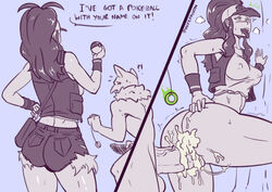 2koma ahe_gao anal anthro anthro_penetrating anthro_penetrating_human bodily_fluids bottomwear clothed clothed_sex clothing comic cum cum_in_ass cum_in_pussy cum_inside duo english_text erect_nipples female female_on_humanoid female_penetrated forced fur genital_fluids genitals hat headgear headwear hi_res hilda_(pokemon) hotpants huge_cock human human_on_anthro human_on_humanoid human_penetrated humanoid humanoid_penetrating humanoid_penetrating_human hypno hypnosis inkeranon instant_loss_2koma interspecies looking_pleasured male male_penetrating male_penetrating_female mammal mind_control monochrome nintendo nipples open_mouth penetration penis pokéball poképhilia pokemon pokemon_(species) raised_leg rape sex shorts sketch standing standing_sex straight text tongue tongue_out vaginal_penetration video_games