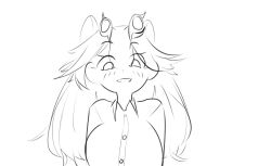 animated animated_gif big_breasts fully_clothed gif hikiart hololive hololive_english jiggle jiggling_breasts lion_ears looking_at_viewer partially_clothed raora_panthera shirt_open smile smiling taking_clothes_off virtual_youtuber