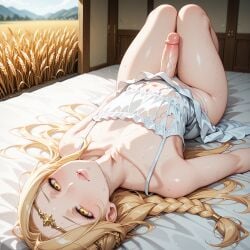 1:1 1:1_aspect_ratio ai_generated anime anime_style big_ass big_dick big_penis crossdressing femboy flat_chest flat_chested gay lips male male_only otoko_no_ko otokonoko penis sissy tomgirl trap twink uncensored veiny_penis yaoi blonde_hair fair_skin pale_skin pale-skinned_male miquella miquella_the_kind miquella_(elden_ring) elden_ring fromsoftware video_games video_game_character yellow_eyes