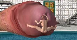 dead_or_alive dead_or_alive_5 huge_cock giant_penis nude_female size_difference otherguy33 xps xnalara swimming_pool honoka_(doa) pink_hair diving_board pool poolside gigantic_cock large_breasts ass dead_or_alive_xtreme_venus_vacation