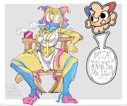 1boy 1girl alternate_version_available dandy's_world dandys_world furry goob_(dandy's_world) idk_what_to_tag_it innocent starzumo yatta_(dandy's_world)