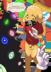 2026 3_toes 5_fingers abstraction_(the_amazing_digital_circus) absurd_res ambiguous_gender anthro balls biped bird_dog black_eyebrows bodily_fluids bottomless bottomless_anthro bottomless_male brown_eyes caine_censorship canid canine canis checkered checkered_floor clothed clothed_anthro clothed_male clothing dialogue digital_media_(artwork) disembodied_hand domestic_dog duo english_text eyebrows fangs feet fingers flaccid floppy_ears foreskin fur genitals glans glistening glistening_balls glistening_eyes glistening_genitalia glistening_glans glistening_penis glitch_productions gloves golden_retriever handwear hi_res humanoid_genitalia humanoid_penis hunting_dog looking_down male male_anthro male_focus mammal mismatched_genitalia mismatched_humanoid_penis mismatched_penis open_mouth orange_balls orange_body orange_fur orange_nose orange_penis orange_tail partially_retracted_foreskin penis potato_12_13 profanity red_clothing red_glans red_shirt red_t-shirt red_topwear retriever scratch_(tadc) scratch_(the_amazing_digital_circus) shirt short_tail solo_focus speech_bubble sweat t-shirt tadc_censor_bar tail tears teeth text the_amazing_digital_circus toes tongue topwear white_clothing white_gloves white_handwear yellow_sclera