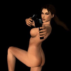 1girls 3d female female_only gun human kamillho lara_croft lara_croft_(l.a.u.) solo tagme tomb_raider tomb_raider_(l.a.u.)