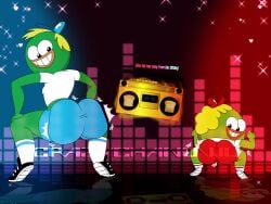 ass avian big_ass big_butt blonde_hair boombox breadwinners bubble_ass bubble_butt buhdeuce butt cap clapping_ass clapping_buttocks clapping_cheeks clothed clothing crazychanuwu duck gold_boombox_(prevence) male male_only nickelodeon swaysway tagme twerking