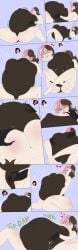 around_pred digestion digestion_noises horny_pred neo_(rwby) ruby_rose rwby sequence_(comic) vore willudie