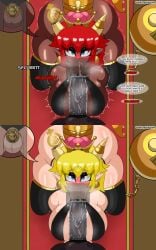 bowsette from mario (series) by midnightundying (artist)