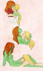 artemis_(dc) artemis_crock dc earth_16 female megan_morse miss_martian multiple_girls young_justice yuri