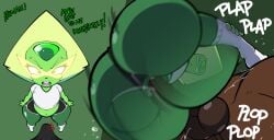 ass dark-skinned_male demanding green_skin peridot_(steven_universe) riding rough_sex shortstack simple_background steven_universe weener72 wide_hips