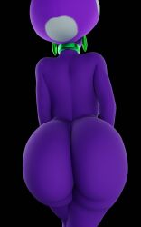 princess_shroob mario_(series) nintendo 3d 3d_(artwork) 1girls female female_only solo nude naked earrings purple-skinned_female purple_skin alien alien_humanoid curvy wide_hips thick_thighs thick thick_hips thighs big_thighs collar thelittleginny ass big_ass butt big_butt thick_ass thick_butt dat_ass dat_butt back backboob