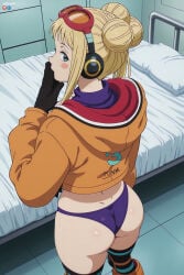 1boy absurdres adult ai_assisted ai_generated big_breasts breasts female heeven highres male mature one_piece patreon patreon_username perfect_ass perfect_body standing uncensored vegapunk_york