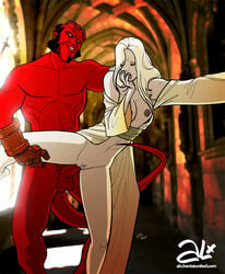 alx_(fuckit) breasts color dark_horse demon elf female hellboy hellboy_(series) hellboy_2 hentaiunited.com male princess_nuala red_skin sex