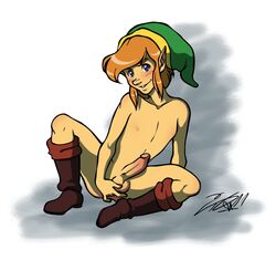 2011 anal_fingering link male male_only rockgaara solo the_legend_of_zelda