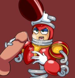 mega_man mega_man(classic) mega_man_7 mizugami_(artist) spring_man_(mega_man) tagme