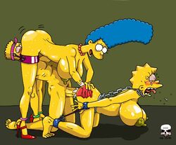 alternate_breast_size anal anal_fisting bart_simpson bondage female fisting high_heels huge_breasts human incest lisa_simpson male marge_simpson nipples straight tagme the_chunt the_fear the_simpsons