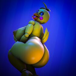 3d 3d_(artwork) absurd_res anthro ass avian big_breasts big_butt bird bludergat99 breasts chicken crouching digital_media_(artwork) female five_nights_at_freddy's five_nights_at_freddy's_2 galliform gallus_(genus) hi_res holding_breast looking_at_viewer nipple_piercing nipples phasianid piercing presenting presenting_hindquarters runaboo_chica scottgames solo source_filmmaker toy_chica_(fnaf) yellow_body