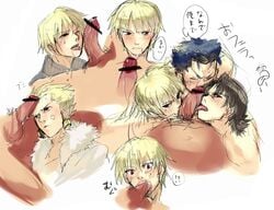 3boys cu_chulainn_(fate) fate/stay_night fate_(series) gilgamesh gilgamesh_(fate) kirei_kotomine male_only tagme